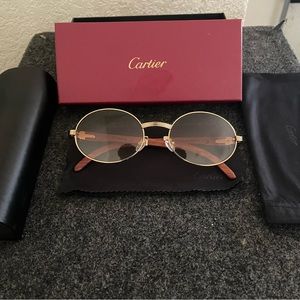 Brown tint Cartier sunglasses